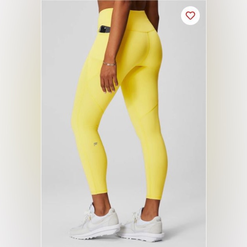 NWT- Fabletics PureLuxe High-Waisted Crossover 7/8 Leggings -SUNNY DAY (24”) New - Picture 9 of 12